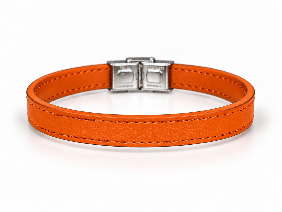 Leather Band Orange